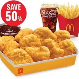 [อร่อยซ่ากับโค้ก] 50% ชุดแมคนักเก็ต 10 ชิ้น