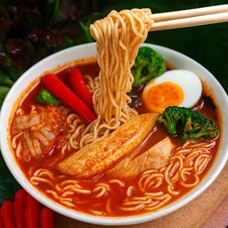 น้ำเงี้ยวอกไก่สับลีน เส้นโอ๊ต (Ketogenic)