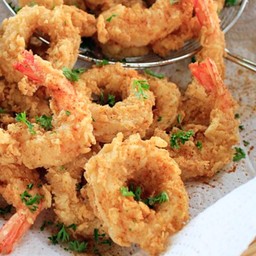 หมึก กุ้ง ชุบแป้งทอด