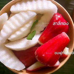 สาลี่ พรีเมี่ยม x ชมพู่ทับทิมจันทร์ หวาน หอม กรอบ อร่อย