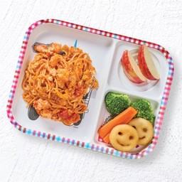 สปาเกตตีกุ้งกับซอสมะเขือเทศคุณหนู