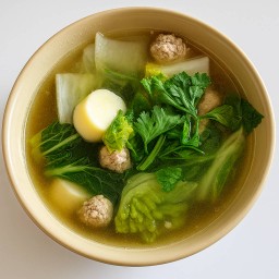 แกงจืดเต้าหู้ผักกาดขาว