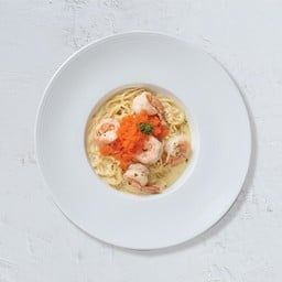 สปาเกตตีคาโบนาราไข่กุ้ง