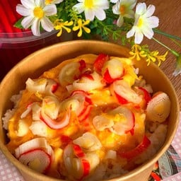 ข้าวไข่+ปูอัด