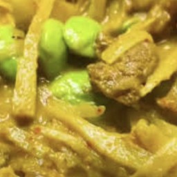 แกงเนื้อหน่อไม้ใส่สะตอ