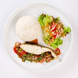 ข้าวปลาย่างแซ่บ