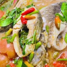 ต้มยำน้ำข้นปลากระพง(2คน)