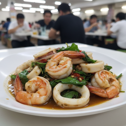 กะเพราทะเลเป็นกับข้าว