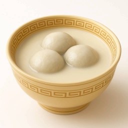 น้ำเต้าหู้บัวลอยงาดำร้อน