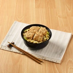 Pork Katsu In Udon Curry Nabe