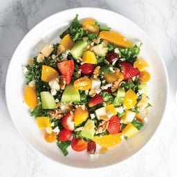 สลัดเคลผลไม้ยูซุ