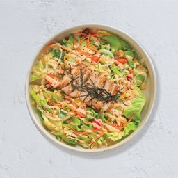 สลัดหมูย่างงาญี่ปุ่น