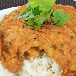 ข้าวไข่เจียวกุ้งสับ