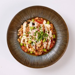 สลัดทูน่ากะหล่ำปลีออร์แกนิก น้ำสลัดน้ำมันงาพริกเผาญี่ปุ่น