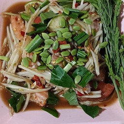 ตำแซลมอน ปลาร้า