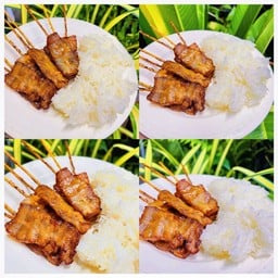 ชุดข้าวเหนียวหมูปิ้งโบราณทอด