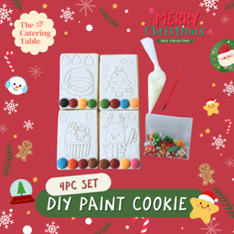 XMAS DIY PAINT COOKIE 4pc SET