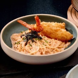 สปาเกตตีครีมซอสเมนไทโกะ