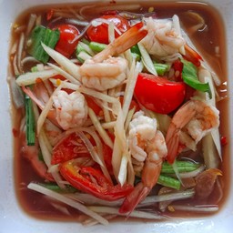 ตำกุ้งสุก