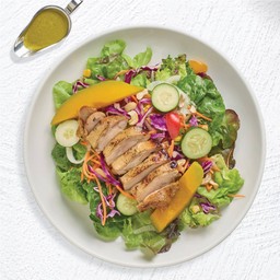 สลัดไก่ย่างอบน้ำผึ้ง