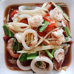 ตำทะเลกุ้งสุก