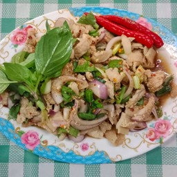 ลาบเนื้อสุกขม