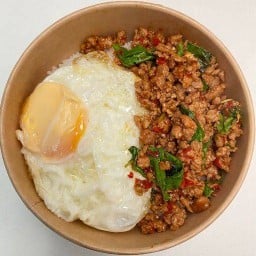 กะเพราถาดหน้าซอย