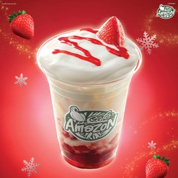 ลาเต้เย็น ครีมสตรอว์เบอร์รี