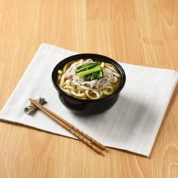 Hot Udon With Pork In Dashi Soup