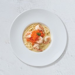 สปาเกตตีคาโบนาราไข่กุ้ง
