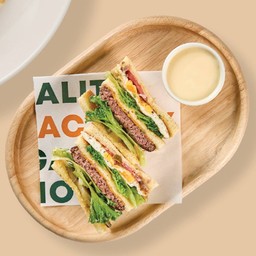 บริยอชแซนด์วิชวากิวแฮมเบิร์กชีสแฟคทอรี่และไข่