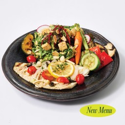 ปลากะพงย่างมิโซะเลมอนบัตเตอร์