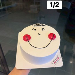 เค้กวนิลาครีมสด1/2p ยิ้มแก้มแดง