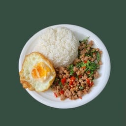 กะเพราหมูสับ