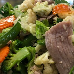 ผัดผักรวมหมู