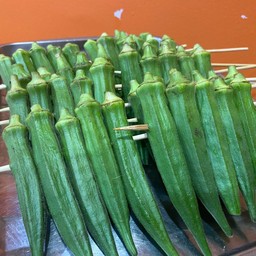 烤秋葵 กระเจี๊ยบย่าง