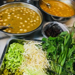 ขนมจีน + น้ำยาป่า + ผัก