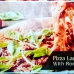 Pizz Lamb Bolognese With Rocket ใหญ่