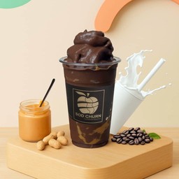 โกโก้นมสด+เนยถั่ว ปั่น (22oz)