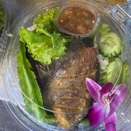 ข้าวน้ำพริก ปลาสลิด