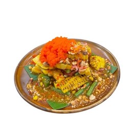 ตำข้าวโพดจี่ ไข่กุ้ง corn salad with shrimp egg