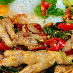 KH01.16 ผัดฉ่า เท้าไก่ตุ๋น 50 กรัม ราดข้าว