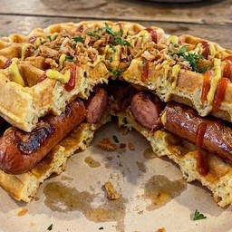 วาฟเฟิลฮอกดอกหนังกรอบ