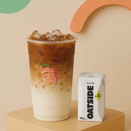 ลาเต้+นมโอ๊ต_เย็น (22oz)