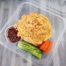 ข้าวไข่เจียวหมูสับ2 +น้ำพริกผัดหมูโคตรตาแดง