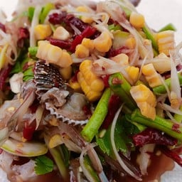 ตำข้าวโพดหอยแครง