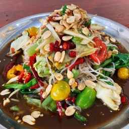 ตำซั่วขนมจีนเส้นสด