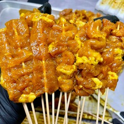 หมูสะเต๊ะ 20 ไม้ (สด) แบบย่างเอง