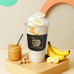 กล้วยหอม+เนยถั่ว ปั่น (22oz)