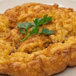 ไข่เจียวหมูสับราดข้าว(ไข่3ฟอง)